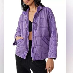 Free People Quilted Dolman - Sleeve Jacket *Small / Purple